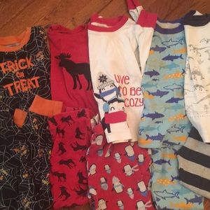 Boys long sleeve/pants matching sets pajama lot
